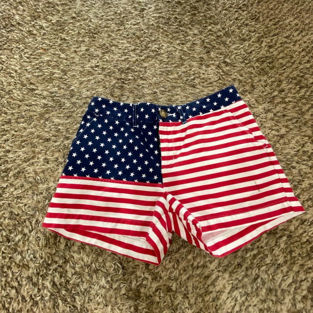 American flag “Chubbie” brand shorts